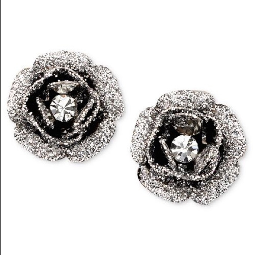 Betsey Johnson “rose bud stud” earrings